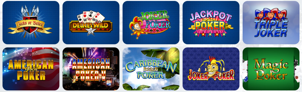 Video Poker BET ON RED CASINO