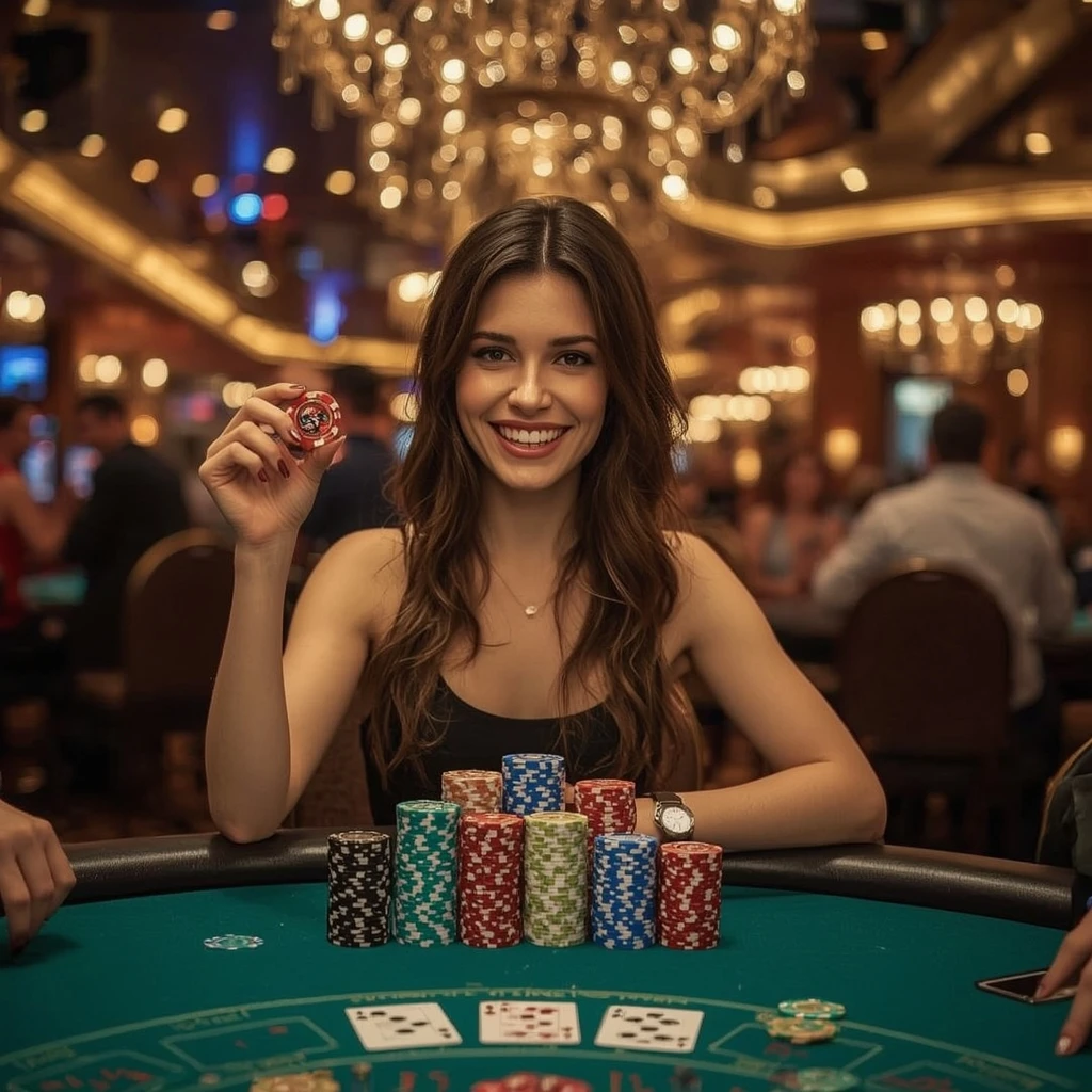 bonus nelle mani di un uomo al casino BET ON RED CASINO